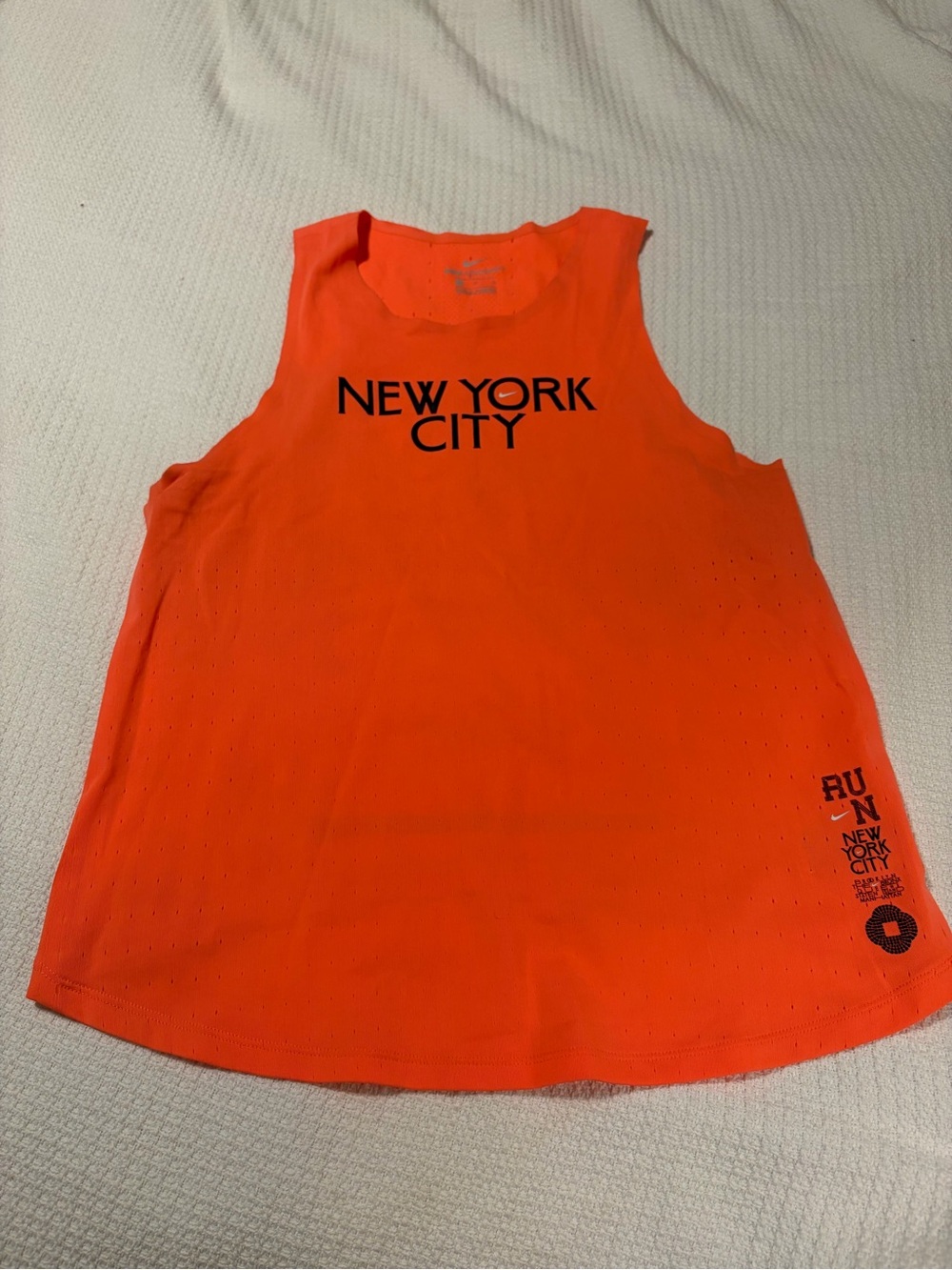 Nike Orange 'New York City' Run Tank